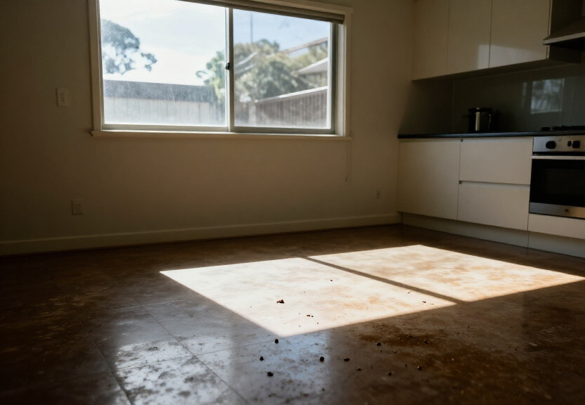 Rodent infestation in a Manly Vale garage before treatment